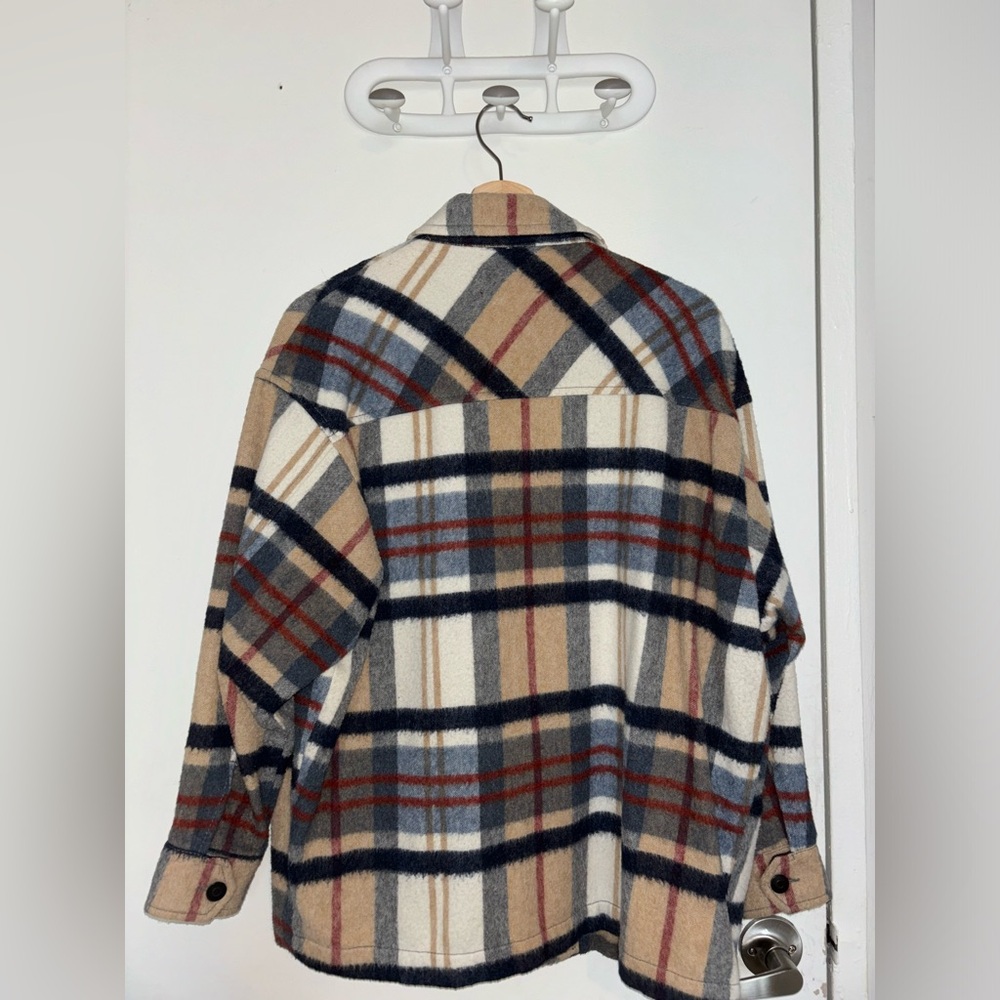 ZARA Plaid Shacket Overshirt XS - Picture 3 of 6
